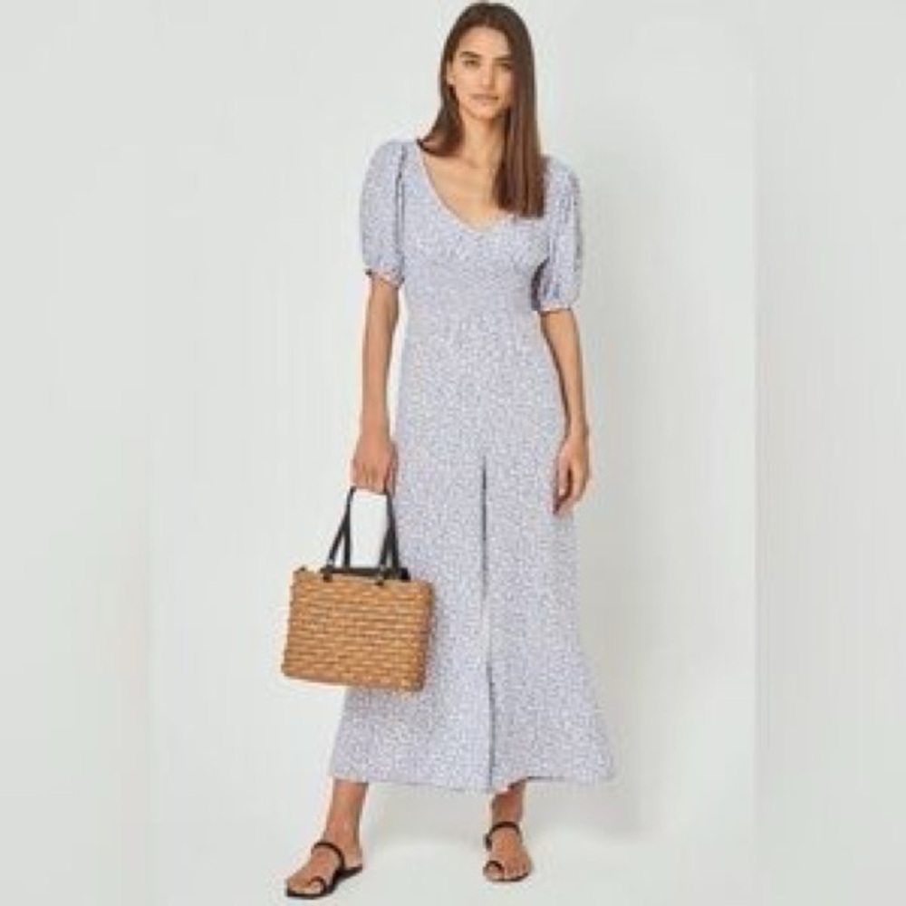Auguste the Label jumpsuit purple floral size 2